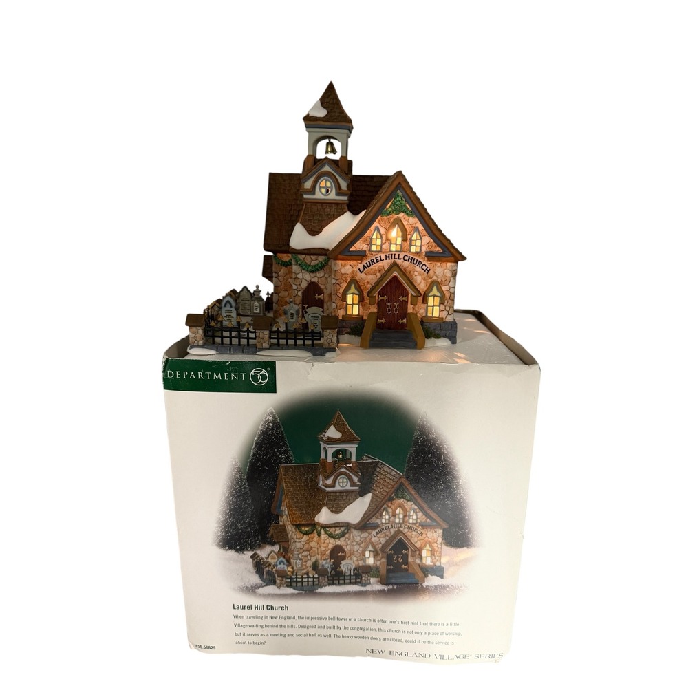 Department 56‎ Laurel Hill Church New England Village Series 56.56629 Lighted